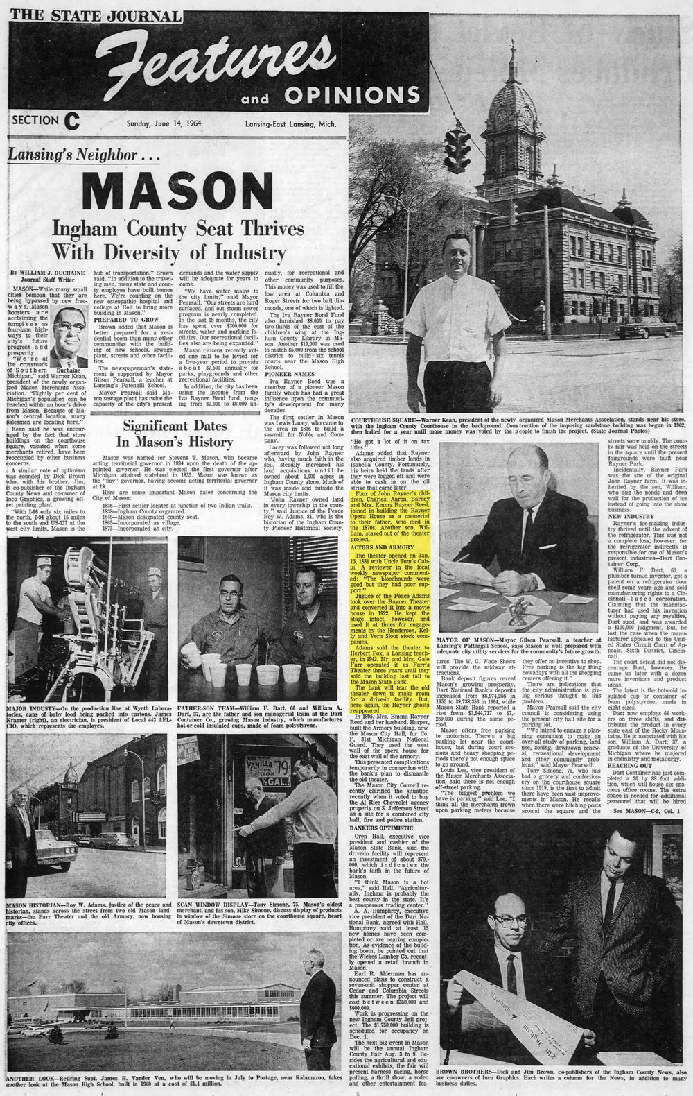 Rayner Opera House (Farr Theatre) - June 1964 Article